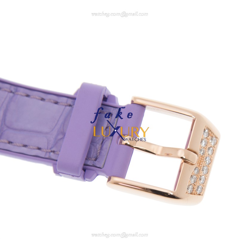 Franck Muller V 32 SC AT FO D 5N.VL Rose Gold Diamond Bezel Swiss Auto 32mm Watch Replica - Image 4