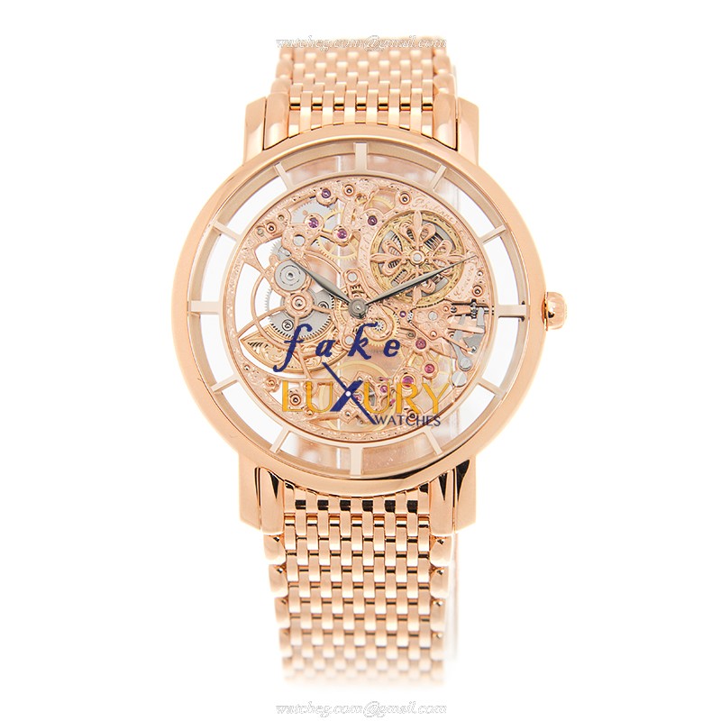 5180-1R-001 - Patek Philippe Complications Replica Watch - Automatic 18kt Rose Gold Skull Dial - Image 2