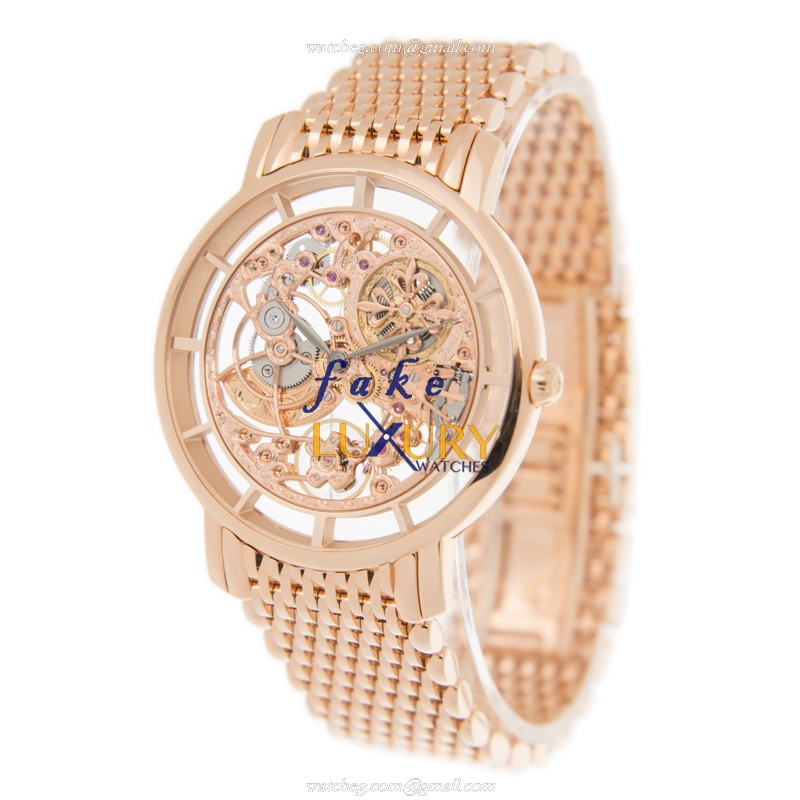 5180-1R-001 - Patek Philippe Complications Replica Watch - Automatic 18kt Rose Gold Skull Dial - Image 3