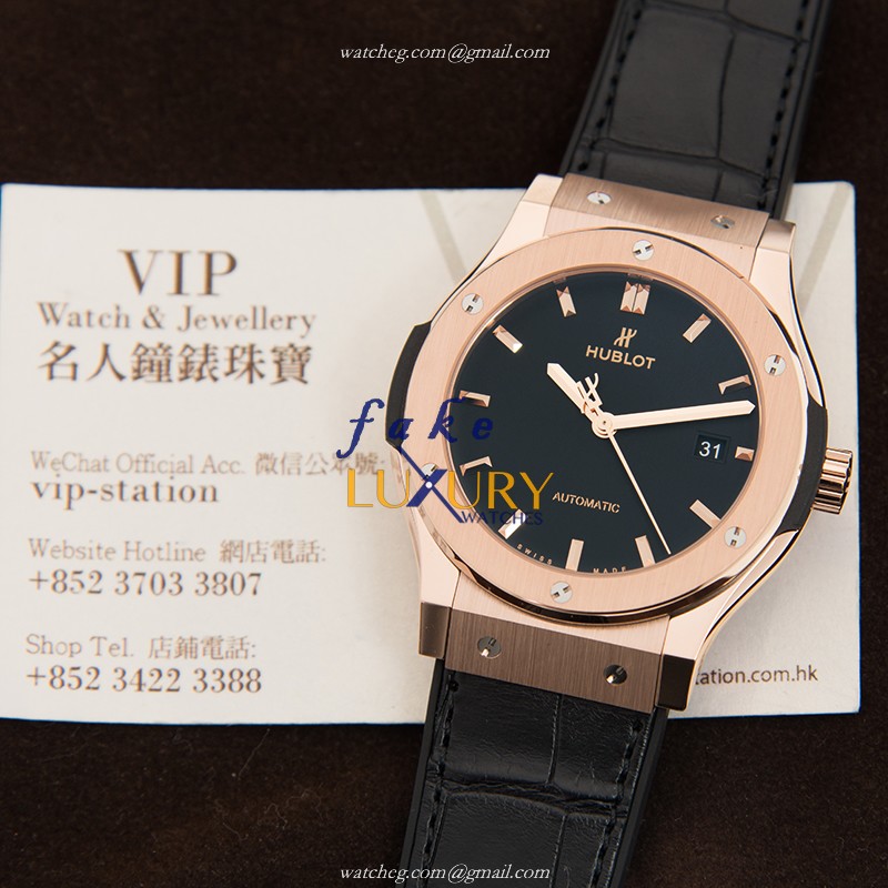 - HUB542OX1181LR - Hublot Classic Fusion Automatic 18kt Rose Gold Replica Watch - Image 5