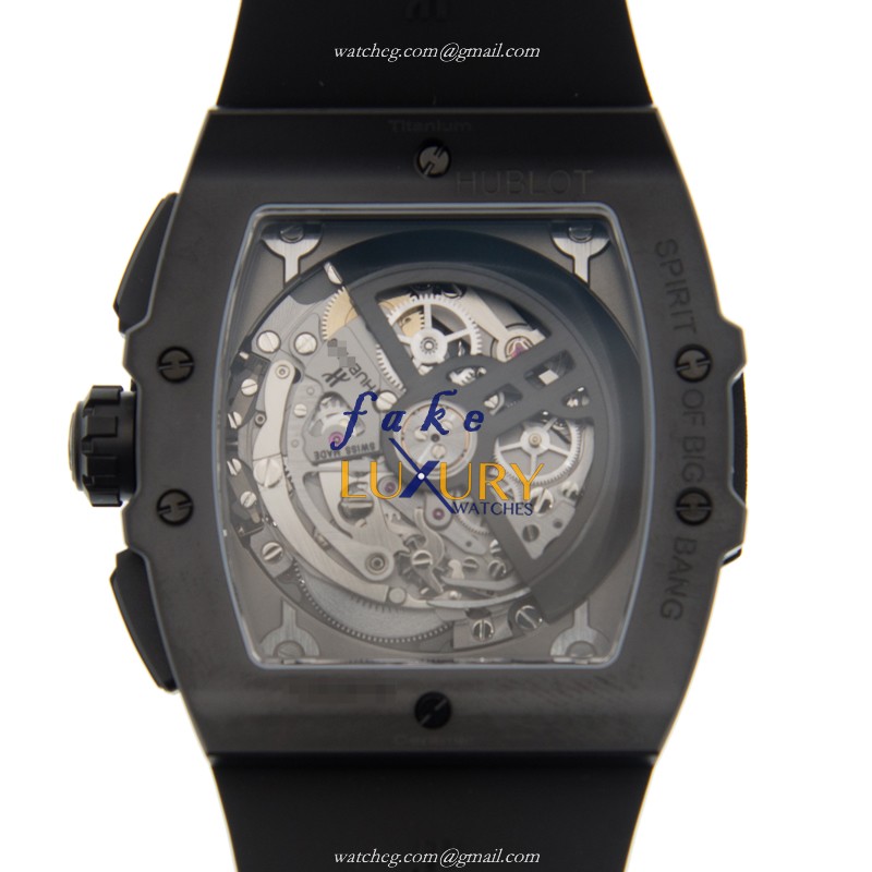 Hublot 641.CI.0110.RX.1700 BIG BANG Auto Titanium Replica Watch - Black Dial, Rubber Strap - Image 3