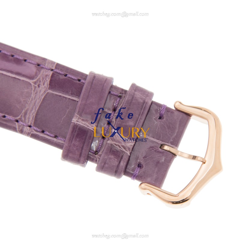 - CARTIER WJBB0010 BALLON BLEU AUTO 18KT ROSE GOLD REPLICA WATCH - WHITE DIAL, PURPLE STRAP - Image 4
