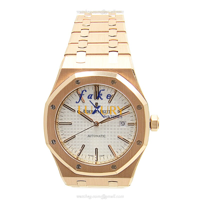 Audemars Piguet Royal Oak 15400OR.OO.1220OR.02 Replica Watch With Automatic Movement, 18kt Rose - Image 2