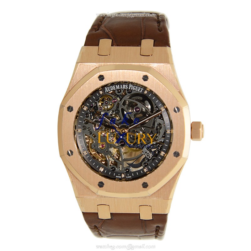 Audemars Piguet 15305OR.OO.D088CR.01 | Royal Oak 18kt Rose Gold Automatic Dark Grey Dial Replica - Image 2