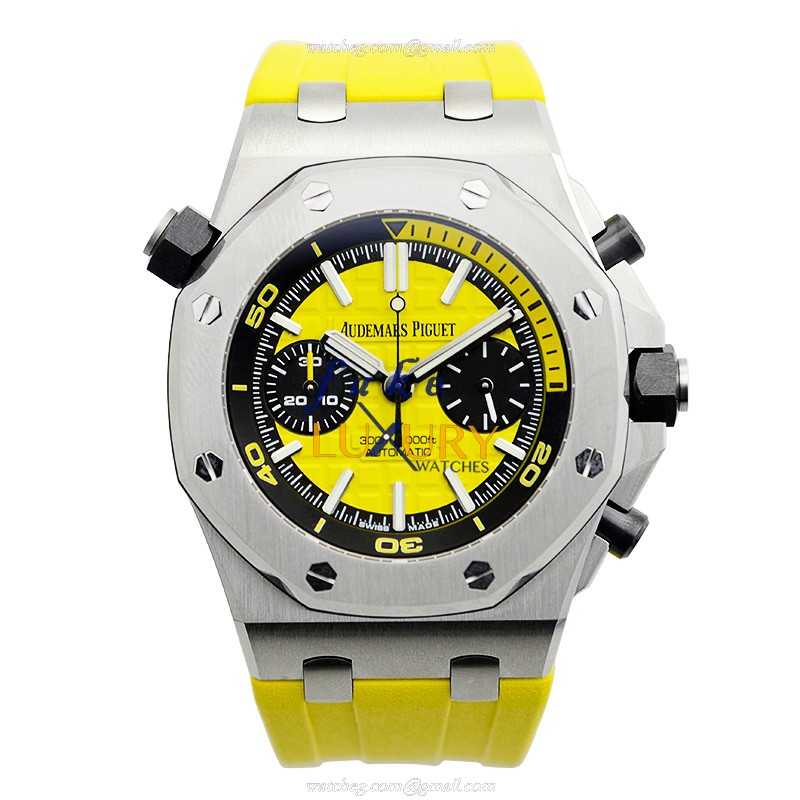 Audemars Piguet Royal Oak Offshore 26703ST.OO.A051CA.01 Automatic Yellow Dial Replica Watch - Image 2