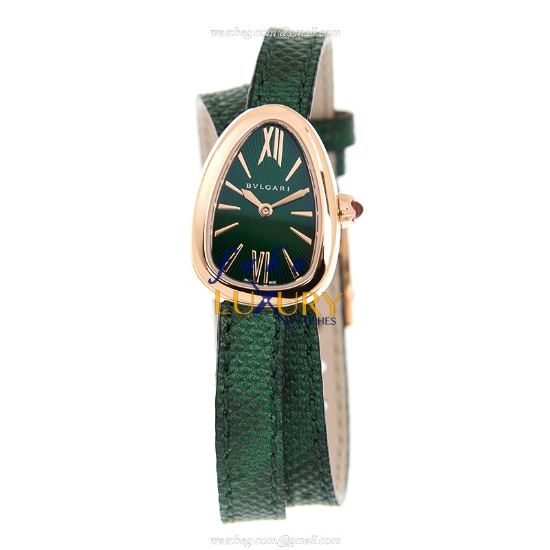 Bulgari 102726 SERPENTI Replica Watch, Green Dial, 18kt Rose Gold Case, Quartz Movement - Image 2