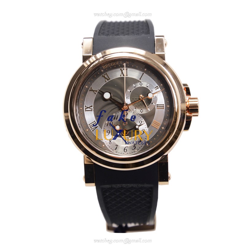 Breguet 5857BR/Z2/5ZU Marine Replica Watch, Automatic, Rose Gold Case, Dark Grey Dial - Image 2