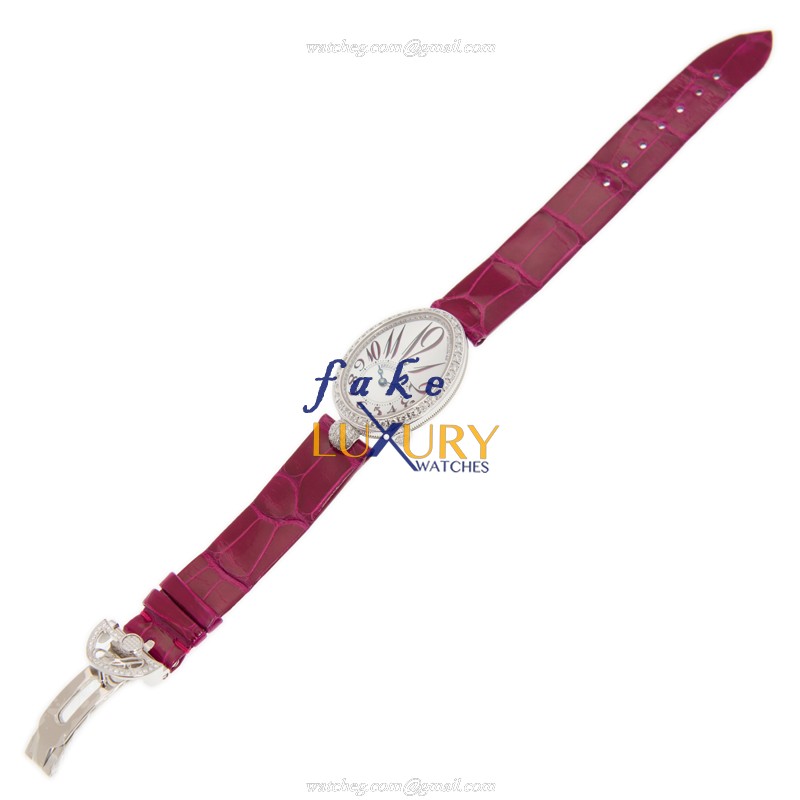 Breguet Reine de Naples 8928BB/5P/944/DD0D | White Gold | Automatic | Red Alligator Strap | Replica - Image 2