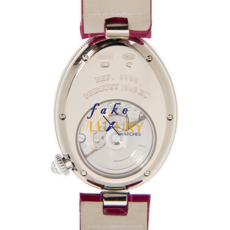 Breguet Reine de Naples 8928BB/5P/944/DD0D | White Gold | Automatic | Red Alligator Strap | Replica - Image 3