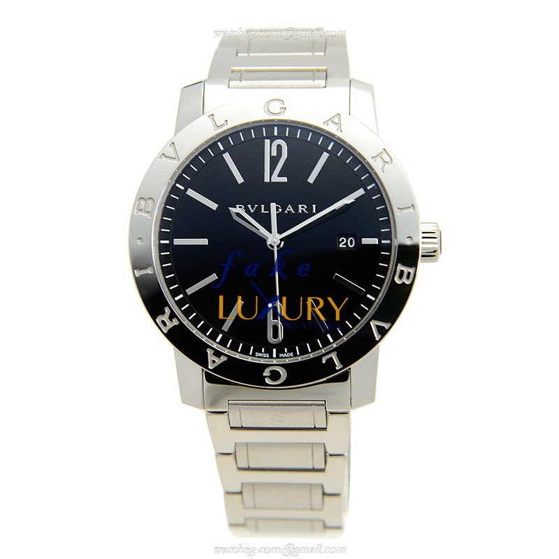Bulgari BB41SSD Automatic Stainless Steel Black Dial Replica Watch - Image 2