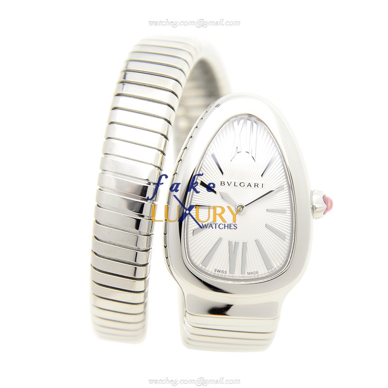 Bulgari Serpenti 101817 Quartz Stainless Steel Silver Dial Replica Watch - Image 2