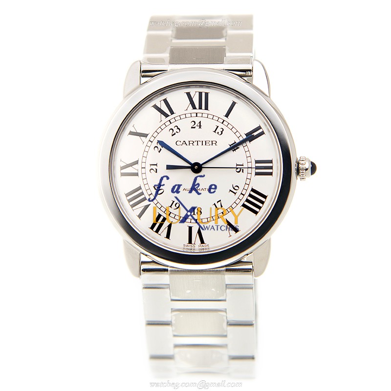 Cartier WSRN0012 Ronde Solo de Cartier Replica Watch, Automatic Movement, White Dial, Stainless - Image 2