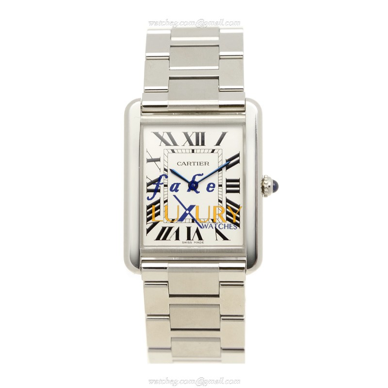 Cartier TANK W5200014 - Replica Watch - Quartz - Stainless Steel - Silvery White Dial - Image 2