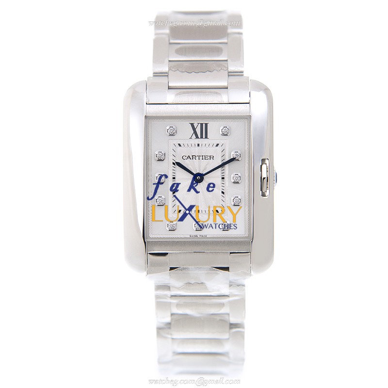 Cartier W4TA0004 Replica Watch, Quartz Movement, Silver Dial & Strap, Stainless Steel Case - Image 2