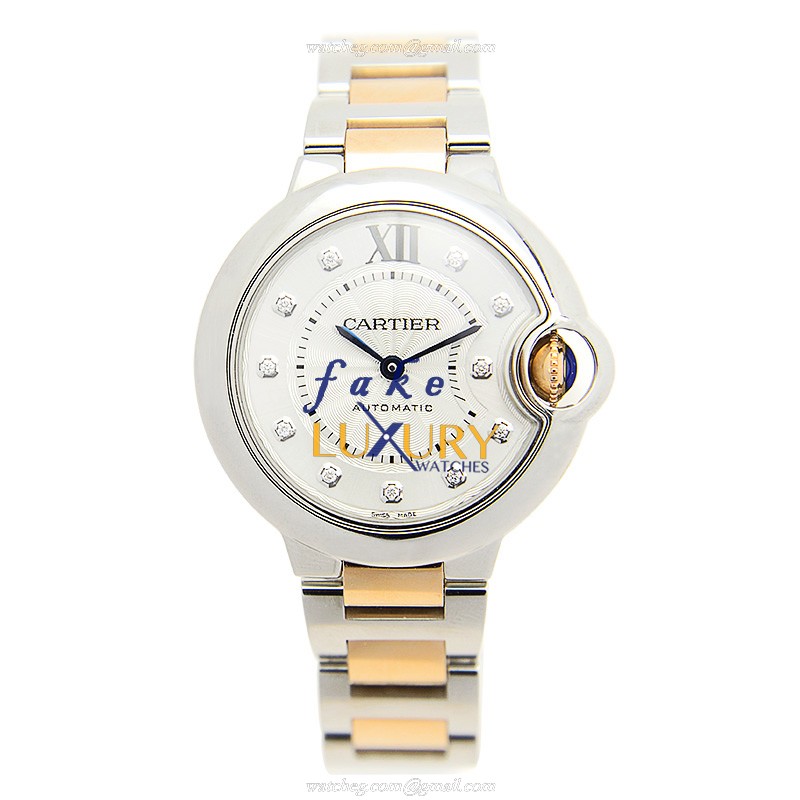 Cartier WE902061 BALLON BLEU Automatic Stainless Steel Replica Watch, Auto Movement, PVD Silver - Image 2