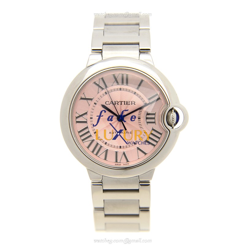 Cartier W6920041 BALLON BLEU - Automatic - Stainless Steel Case - Replica Watch - 36.6mm Pink Dial - Image 2