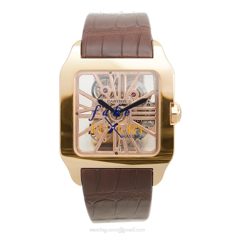 Cartier W2020057 SANTOS Manual Wind - 18kt Rose Gold - Replica Watch - Case: 38.7mm - Bracelet - Image 2