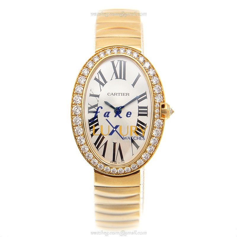 -15202ST.OO.1240ST.01 - Cartier WB520019 BAIGNOIRE Quartz 18kt Gold & Diamond Replica Watch - Image 2