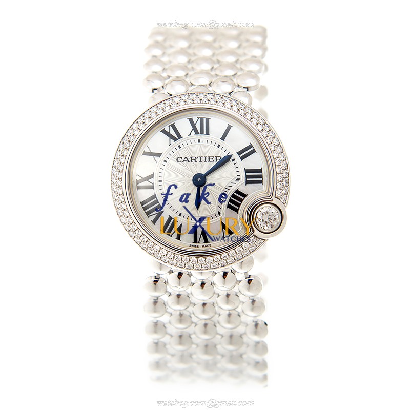 Cartier Ballon Bleu WE902072 - Replica Watch - Quartz - 18kt White Gold Diamond - 30mm - Image 2