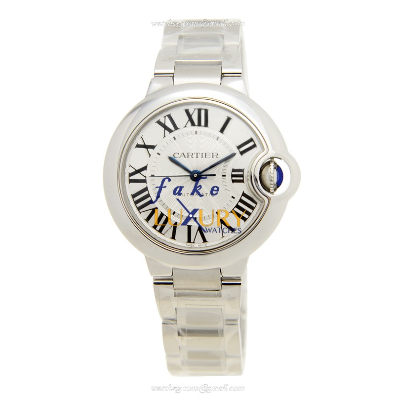 Cartier W6920071 BALLON BLEU Automatic Stainless Steel Replica Watch - Swiss Movement, Silver Dial - Image 2