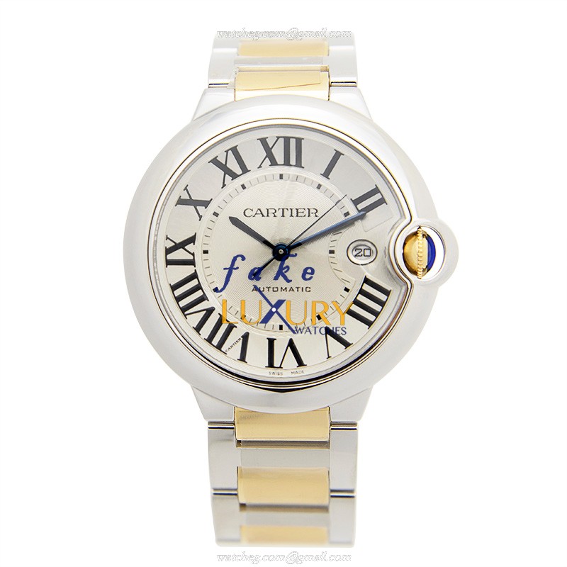 Cartier W69009Z3 BALLON BLEU - Automatic - Stainless Steel Case - Replica Watch - 42.1mm Silver Dial - Image 2