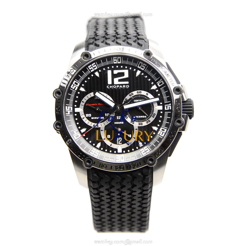 Chopard 168523-3001 MILLE MIGLIA GT XL Automatic Stainless Steel Black Dial Rubber Strap Replica - Image 2