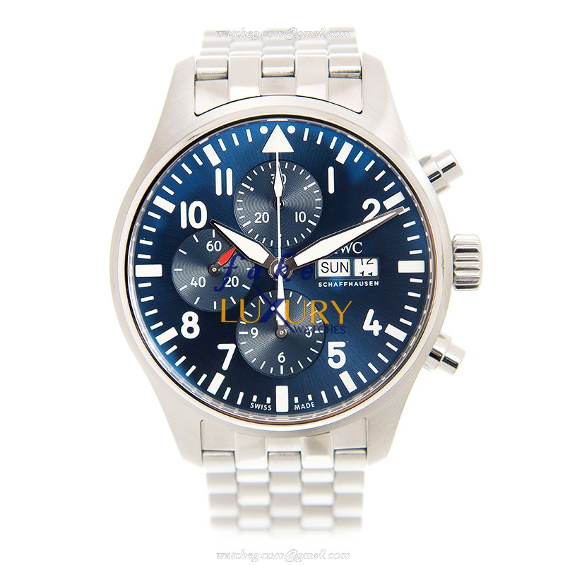 IWC IW377717 Pilots Replica Watch Automatic Blue Dial Steel Bracelet 43mm - Image 2