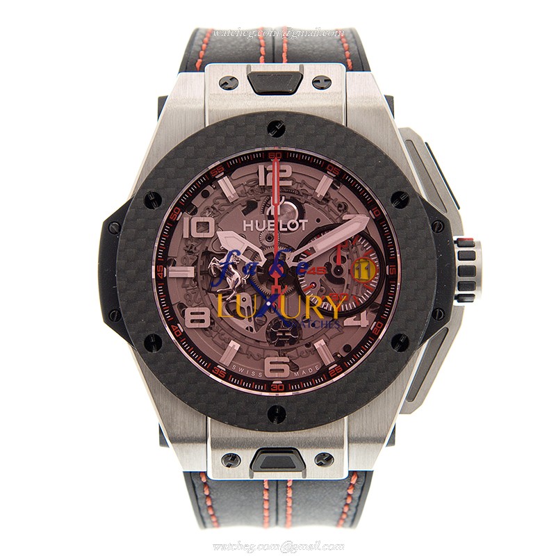 Hublot 401.NQ.0123.VR BIG BANG Automatic Titanium Watch, Model 15202ST.OO.1240ST.01, Red Dial - Image 2
