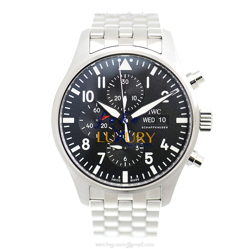 IW377710 - IWC Pilot Replica Watch Automatic Black Dial Stainless Steel - Image 2