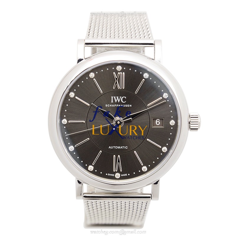 IWC IW458110 PORTOFINO Replica Watch Automatic Dark Grey Dial Stainless Steel - Image 2