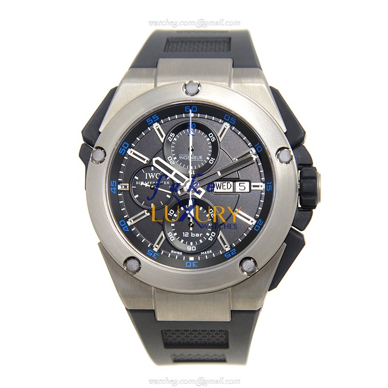 IWC IW376501 Ingenieur Automatic Titanium 45mm Black Dial Rubber Strap Replica Watch - Image 2