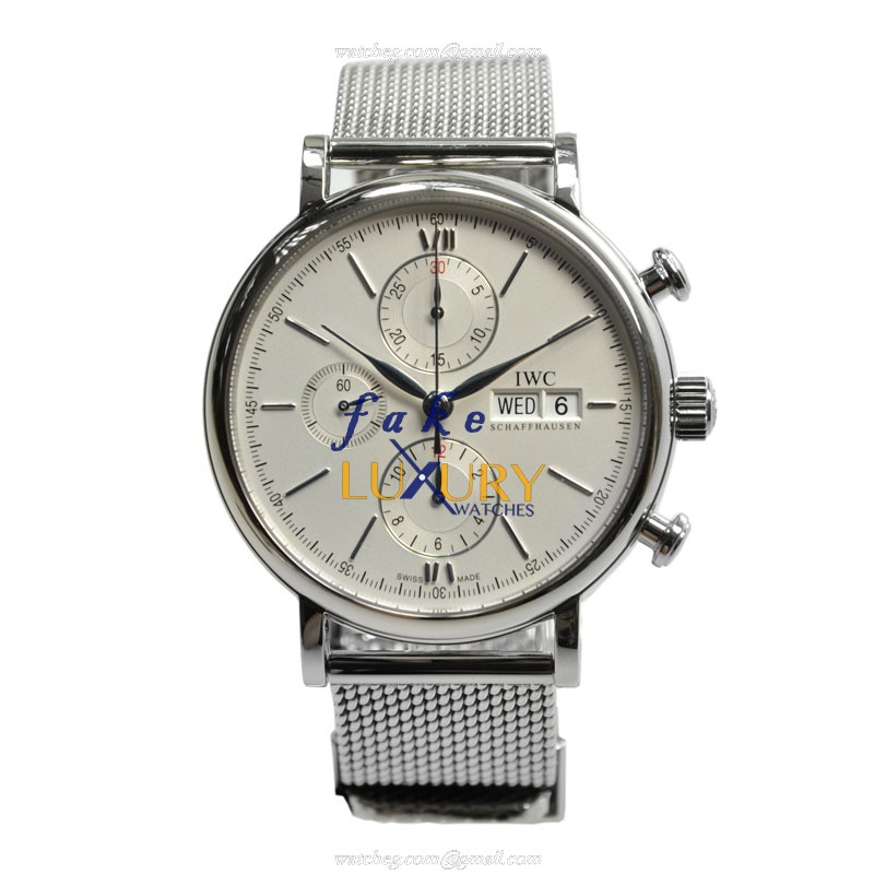 IWC Portofino IW391005 Automatic Stainless Steel Silver Dial Replica Watch - Image 2