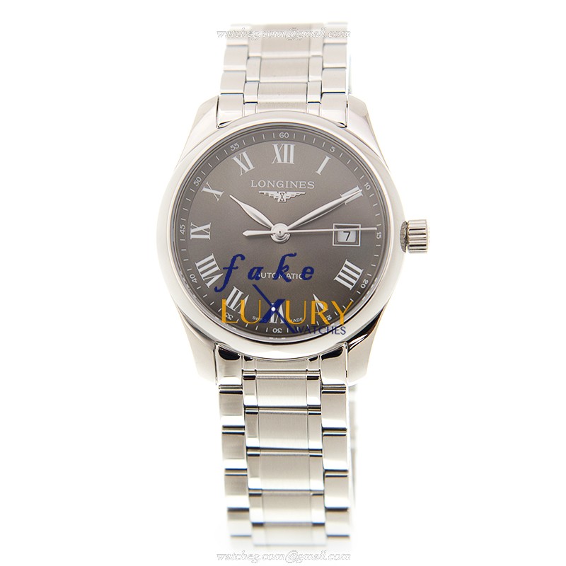 Longines L2.257.4.71.6 MASTER Replica Watch, Brown Dial, Steel Bracelet, Automatic - Image 2