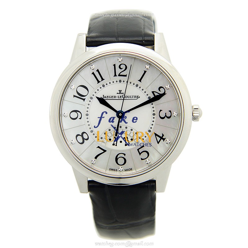 Jaeger-Lecoultre Q3548490 RENDEZ VOUS Auto Stainless Steel Case White Dial Alligator Strap Replica - Image 2