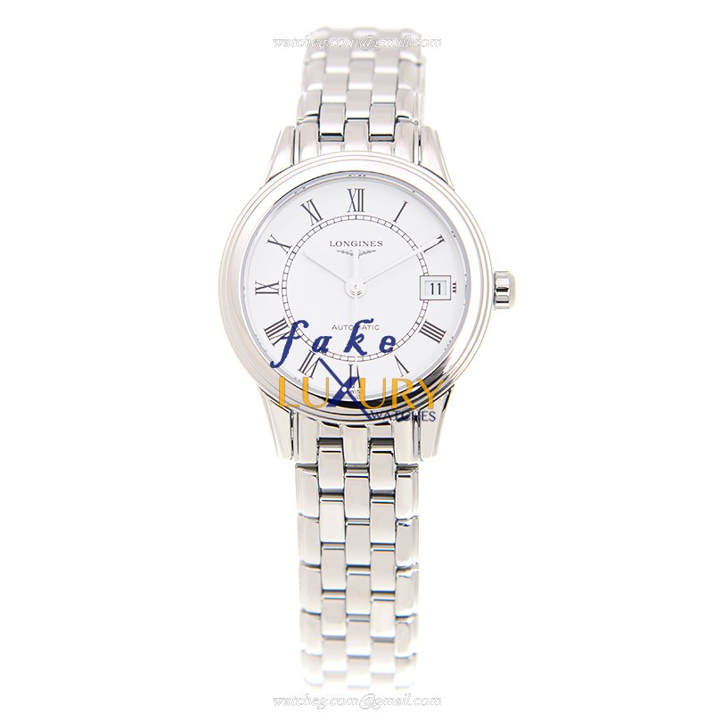 Longines L4.274.4.21.6 Flagship Replica Watch, White Dial, Steel Case, Automatic Movement - Image 2