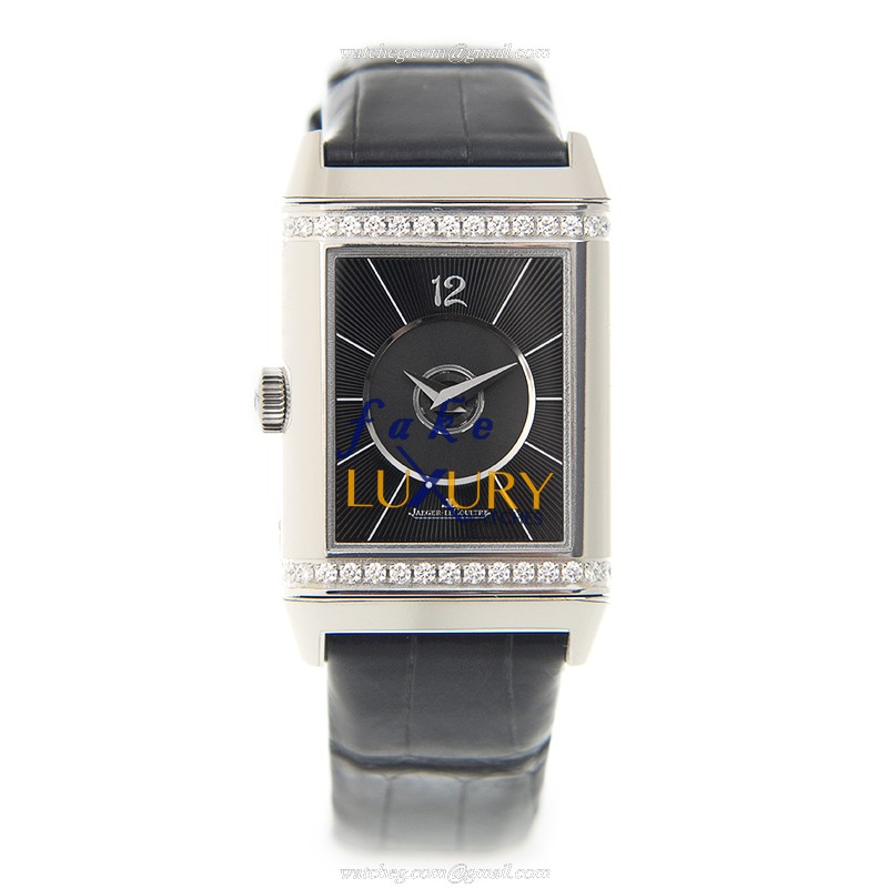 Jaeger-Lecoultre Q2578420 REVERSO Automatic Stainless Steel & Diamond Replica Watch | Alligator - Image 2