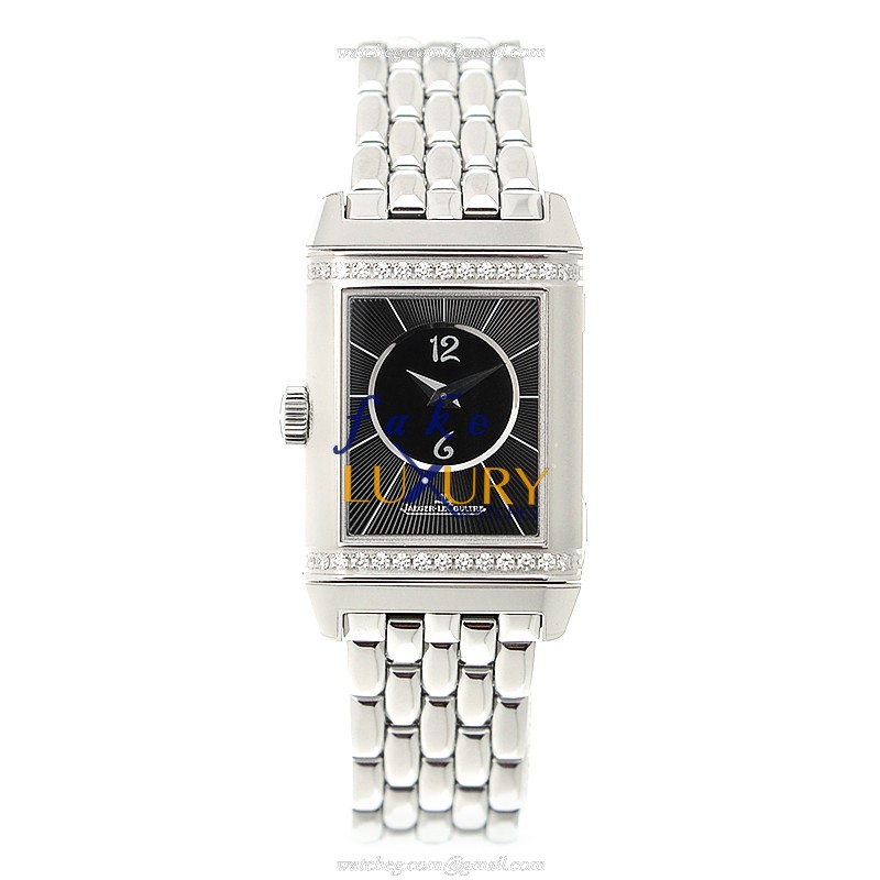Jaeger-Lecoultre Q2668130 REVERSO Automatic Stainless Steel Replica Watch, Black Dial, Silver Strap - Image 2