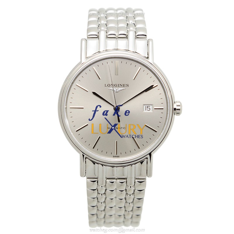 Longines L4.921.4.72.6 PRESENCE Automatic Silver Dial Stainless Steel Watch, Replica Watch - Image 2
