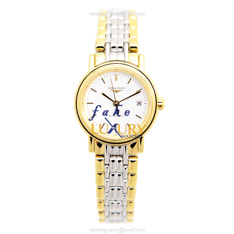 Longines PRESENCE L4.321.2.12.7 Automatic Gold-Plated Stainless Steel White Dial Replica Watch - Image 2