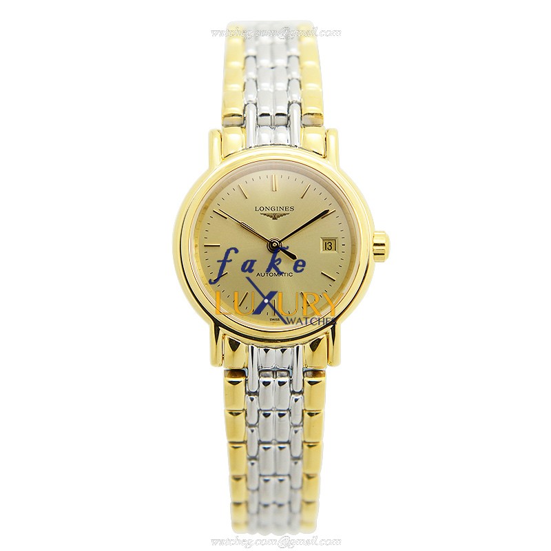 Longines L4.321.2.32.7 PRESENCE Automatic - Stainless Steel - Gold Dial - Replica Watch - Image 2