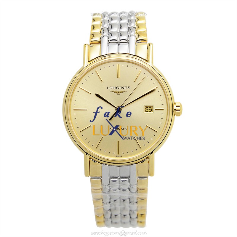 Longines L4.921.2.32.7 PRESENCE Automatic PVD Gold Dial | Replica Watch - Image 2