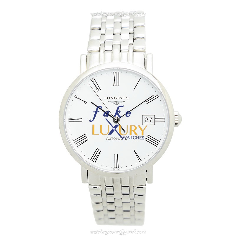 Longines L4.810.4.11.6 Elegant Automatic Stainless Steel White Dial Replica Watch - Image 2
