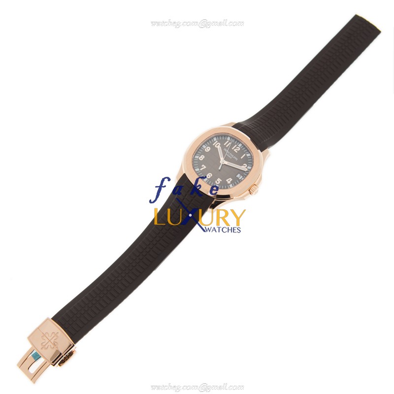 Patek Philippe Aquanaut 5167R-001 Automatic 18kt Rose Gold Brown Dial Replica Watch - Image 2
