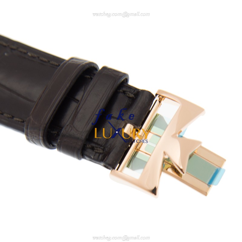 Vacheron Constantin 4000U/000R-B110 Replica Watch, White Dial, Rose Gold Case, Alligator Strap - Image 4