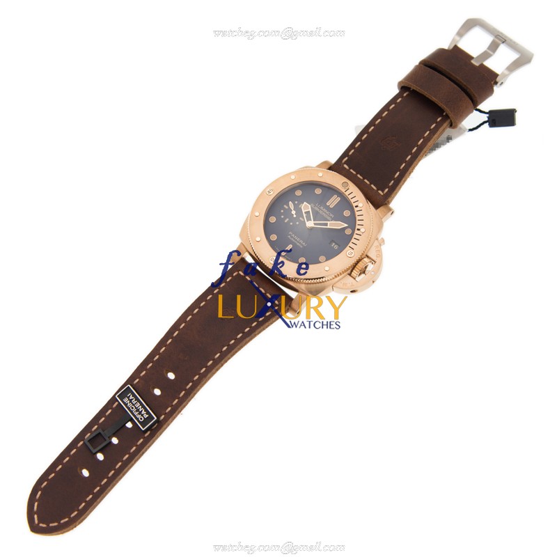 Panerai PAM00671 Luminor Automatic Blue Dial Bronze 47mm Replica Watch - Image 2
