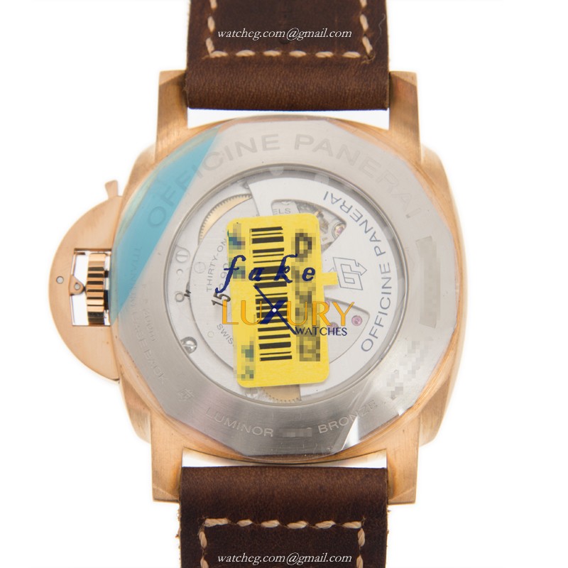 Panerai PAM00671 Luminor Automatic Blue Dial Bronze 47mm Replica Watch - Image 3