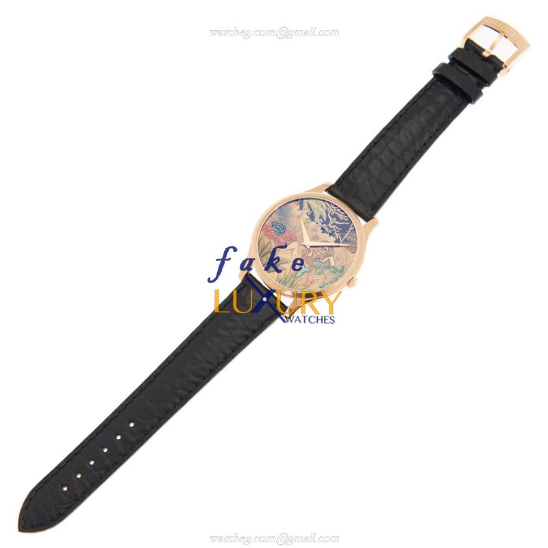 Chopard 161902-5050 L.U.C Replica Watch With Automatic Movement, 18kt Rose Gold Case, Gold Dial - Image 2