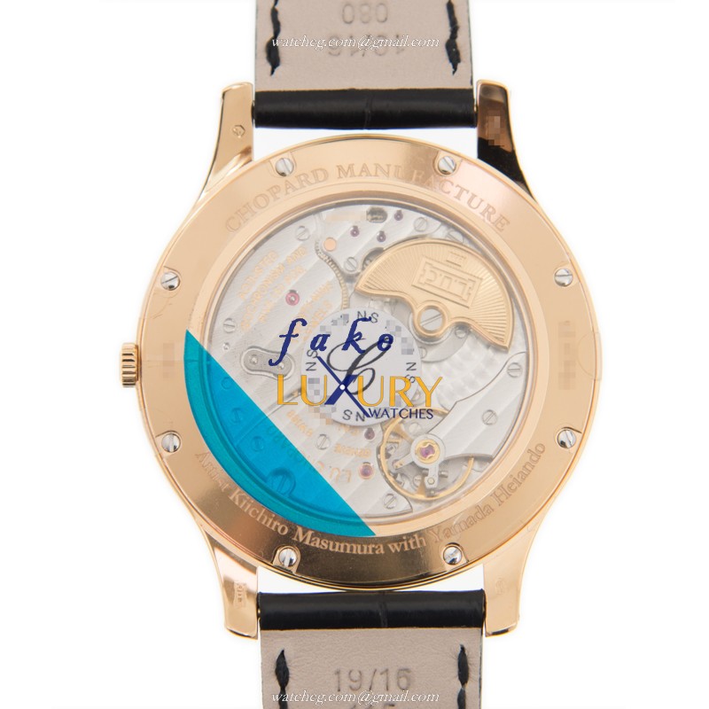 Chopard L.U.C 161902-5054 Automatic 18kt Rose Gold Replica Watch - Swiss Luxury Clone - Image 3