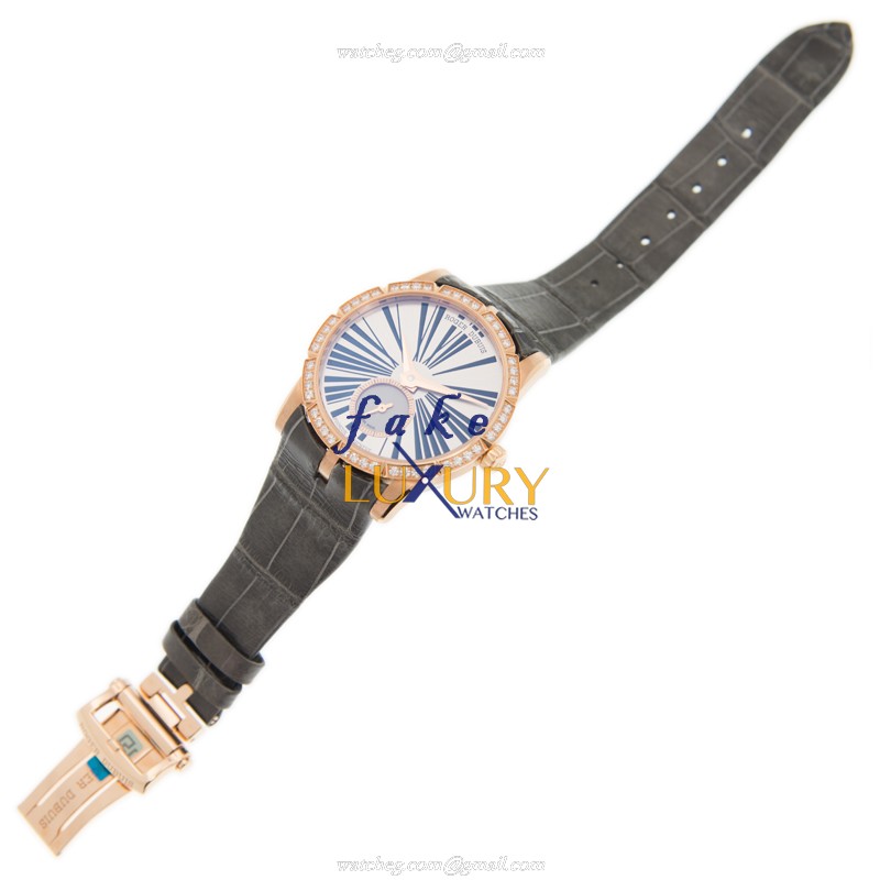 Roger Dubuis RDDBEX0275 Excalibur 36mm Rose Gold Diamond Grey Alligator | 15202ST.OO.1240ST.01 - Image 2