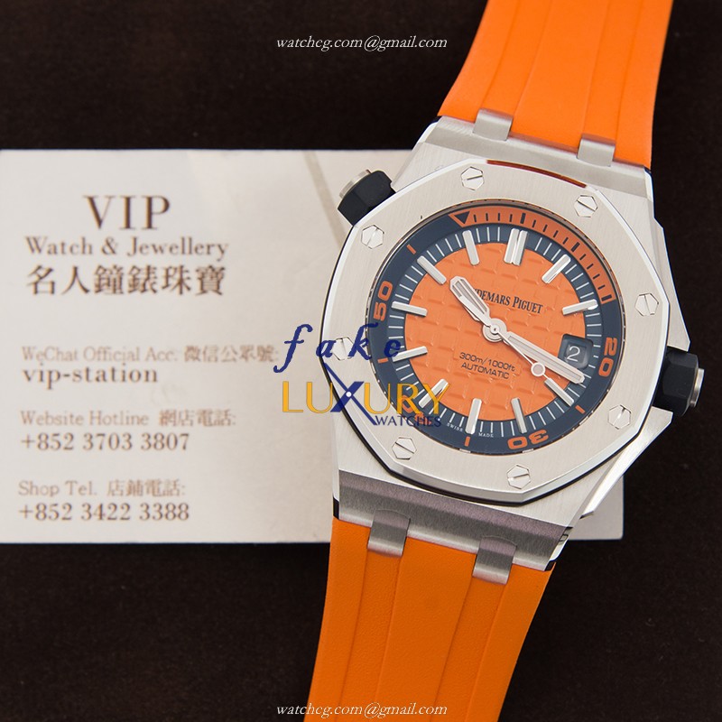 Audemars Piguet Royal Oak Offshore 15710ST.OO.A070CA.01 - Replica Watch - Automatic - Orange Rubber - Image 5